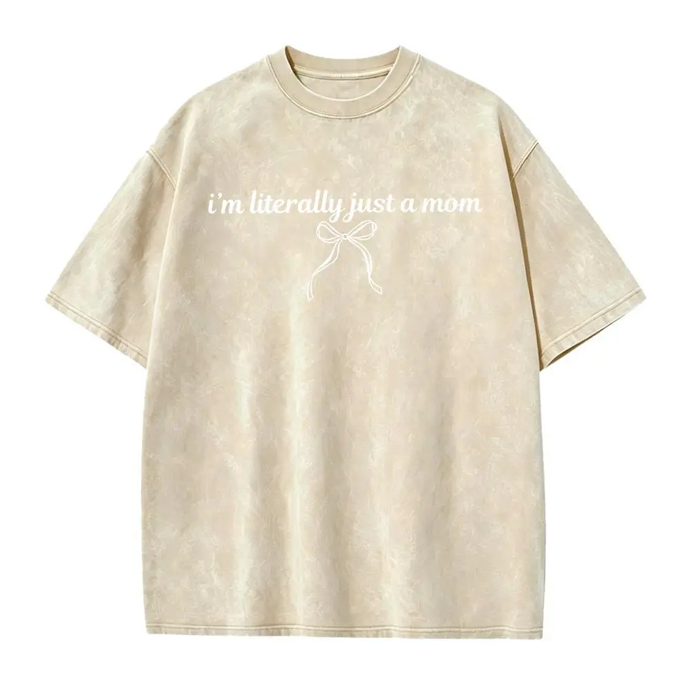 Washed T-shirt-Apricot