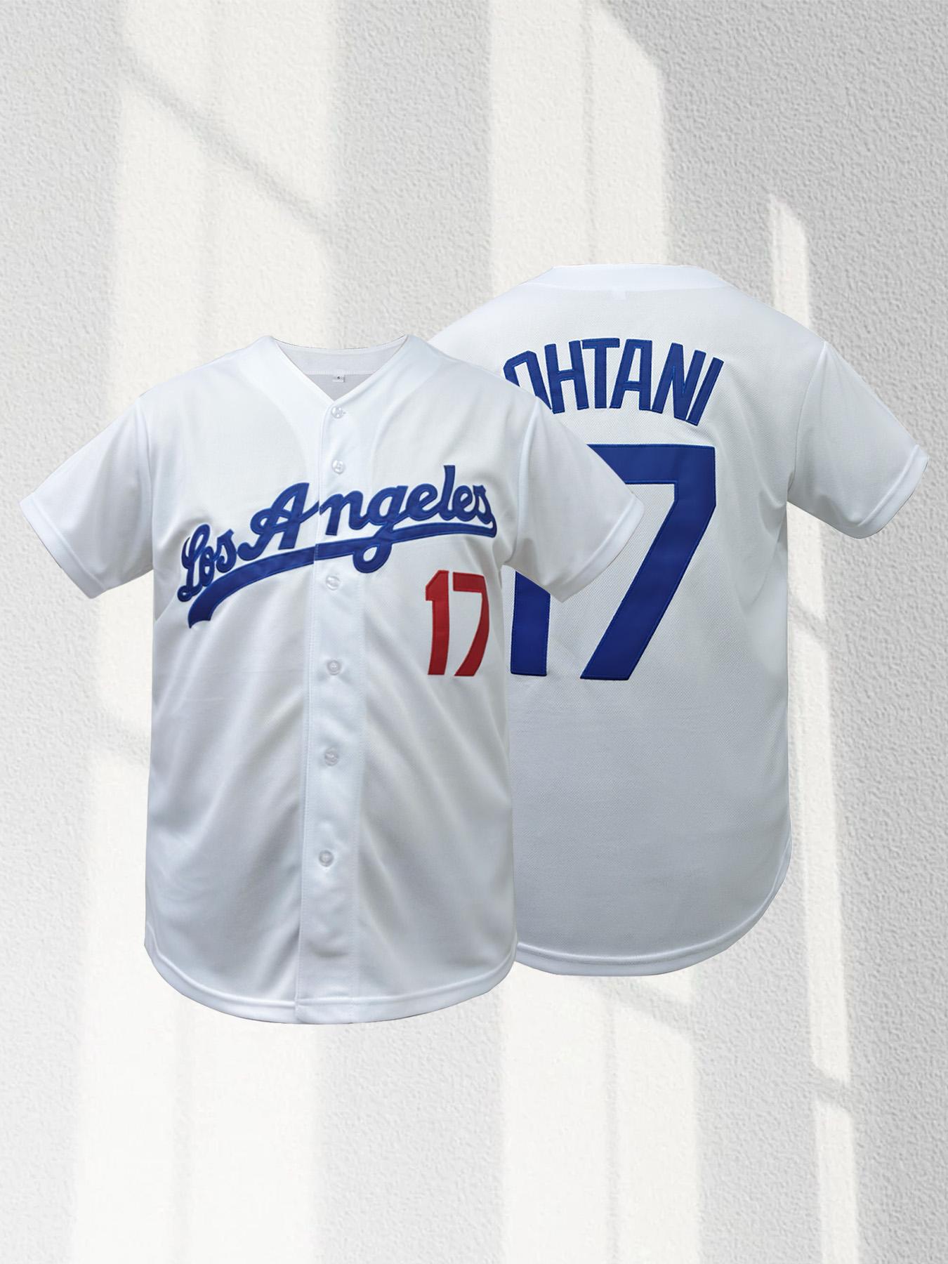 Men's Letter & Figure Patched Button Front Baseball Jersey,Casual Loose Short Sleeve V Neck Baseball Top for Fall & Winter, Men's Sportswear for Training & Competition, Baseball Shirt