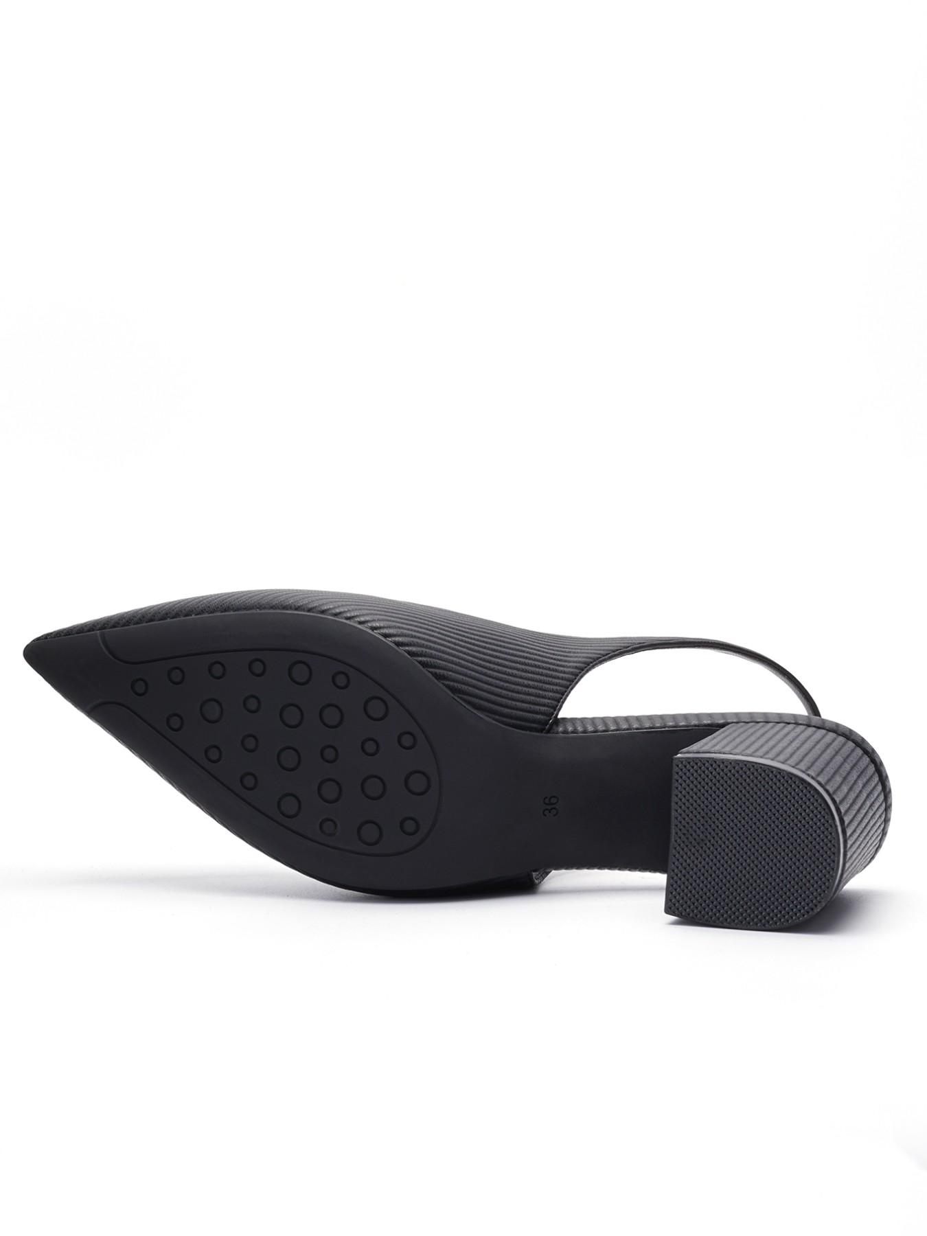 Elegant Pointed Toe Heeled Shoes, Comfortable Back Strap Design, Versatile Office & Career High Heels, Stylish Women's Footwear