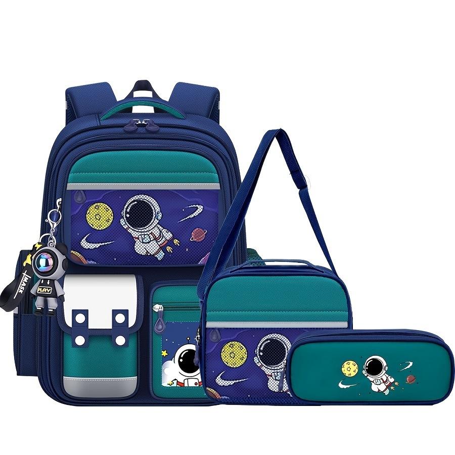 Capybara Theme Kids Backpack for Girls, 3PCS Backpack Set|  Lunch Box & Pencil Case, Bookbag for Teen Girls Kids Elementary Middle High School Students