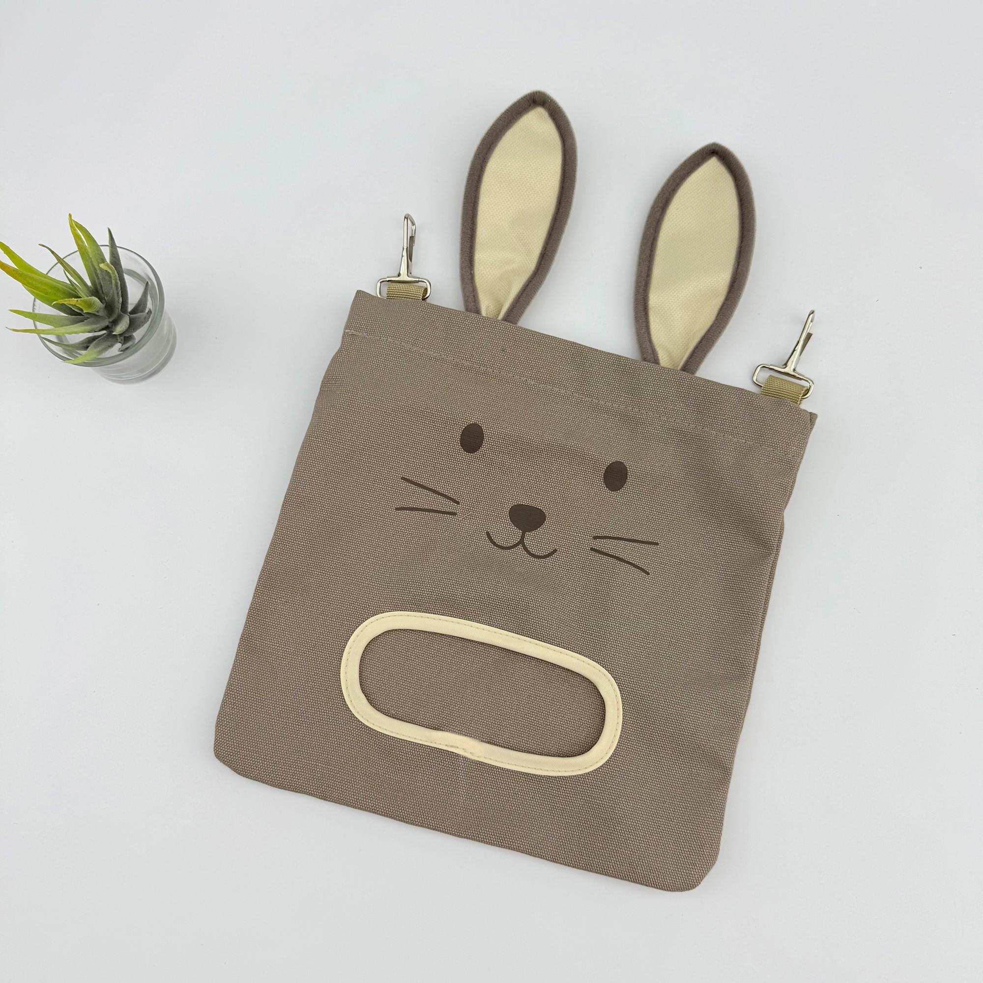 Rabbit Hay Bag, Hanging Dry Grass Feeder, Rabbit Shape Feed Bag, Guinea Pig Hamster Food Bag, Small Pet Supplies