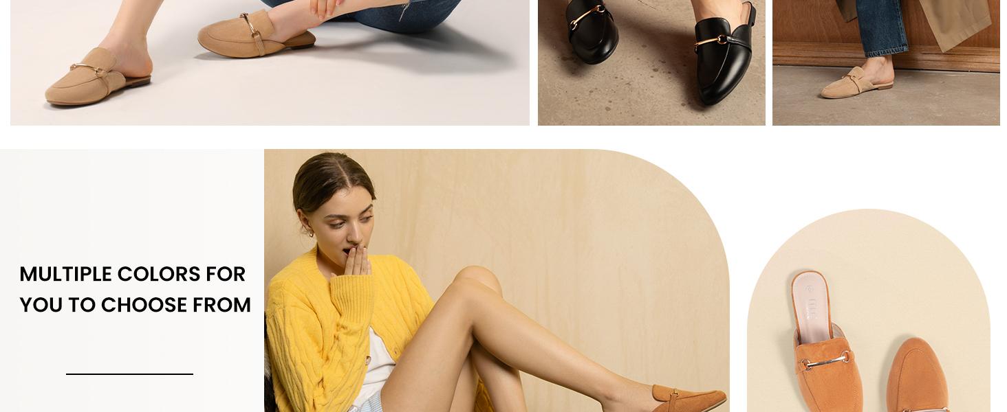 MUSSHOE Mules for Women Flats Comfortable Slip on Women Mules Backless Loafers Footwear SpringStatements