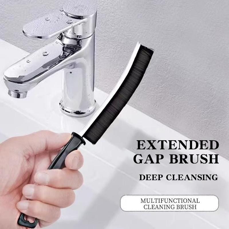 Mom's Ultimate Crevice Cleaner Pack 5 Multifunctional Hard Bristle Brushes for Tile Grout Window Tracks Hidden Grime Home Tools Gadgets Heavy Duty Handle Cleaning