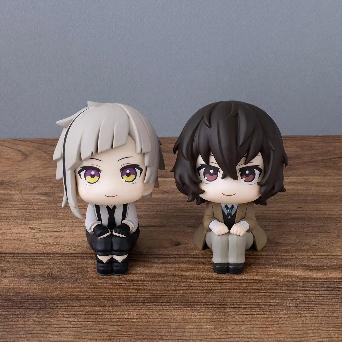 10cm-in-Height Bungou Stray Dogs Q-Version Look Up Action Figures - Nakajima Atsushi & Dazai Osamu High-Grade PVC+ABS Collection Toys, High-Temperature Proof, Regular Cleaning, for Anime Fans with Extra Discount & Free Coupon