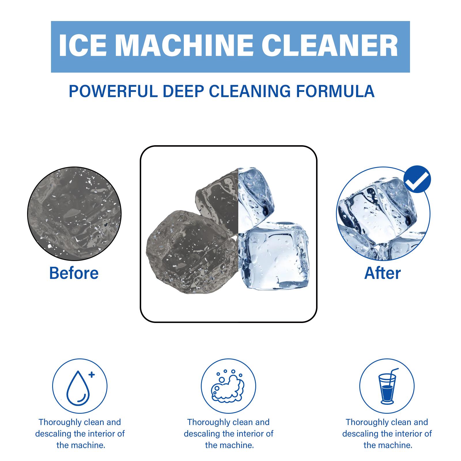 12 Tablets Ice machine cleaner, Ice maker cleaning tablets, Commercial ice machine cleaner, Descaling tablets for ice maker