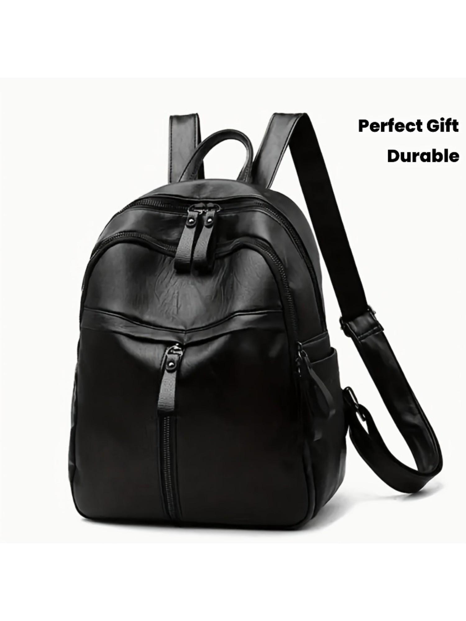 Women's Large Capacity Commuter Backpack, Lock Closure System, Adjustable Thick Shoulder Straps, Front Pocket, Ideal for Work and Travel