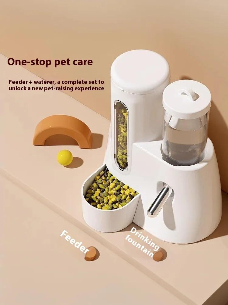 Hamster Automatic Feeding And Drinking Water Feeder Small Animal Dispenser Drinking Water Bottle Bowls Dish With Food Container