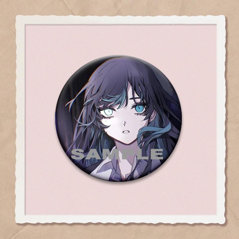 32/44/58mm Ado Kyogen X Uta Enamel Pins I Love Ado Vintage Anime Brooch Creative Badge for Hat Bag Decoration Fans Collect Gifts