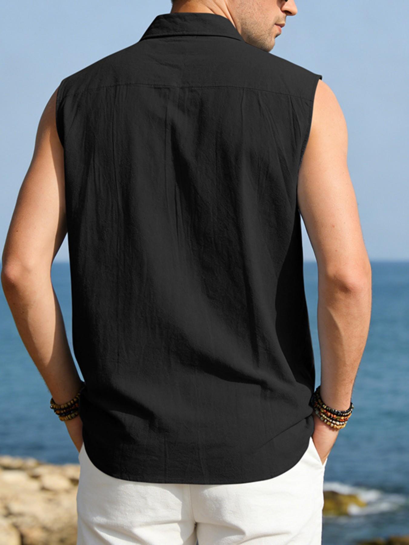 New Arrival Bestselling American Linen Texture Vacation Commute Short Sleeve, Casual Loose-Fitting Solid Pattern Top, Ideal for Daily Wear