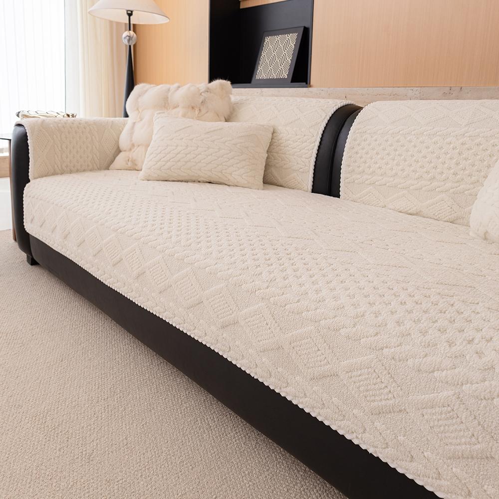 Non-Slip Sofa Couch Covers, Cushion Cover, Dustproof Seat Pad, Ideal for Living Room Decor, Hotel and Dormitory Room Decoration, Durable and Practical
