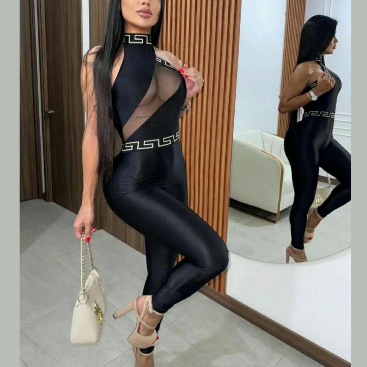 SHAPESHE Fashion Sleeveless Bodysuit Jumpsuits For Women One Piece Full Body Workout Outfit Jumpsuits