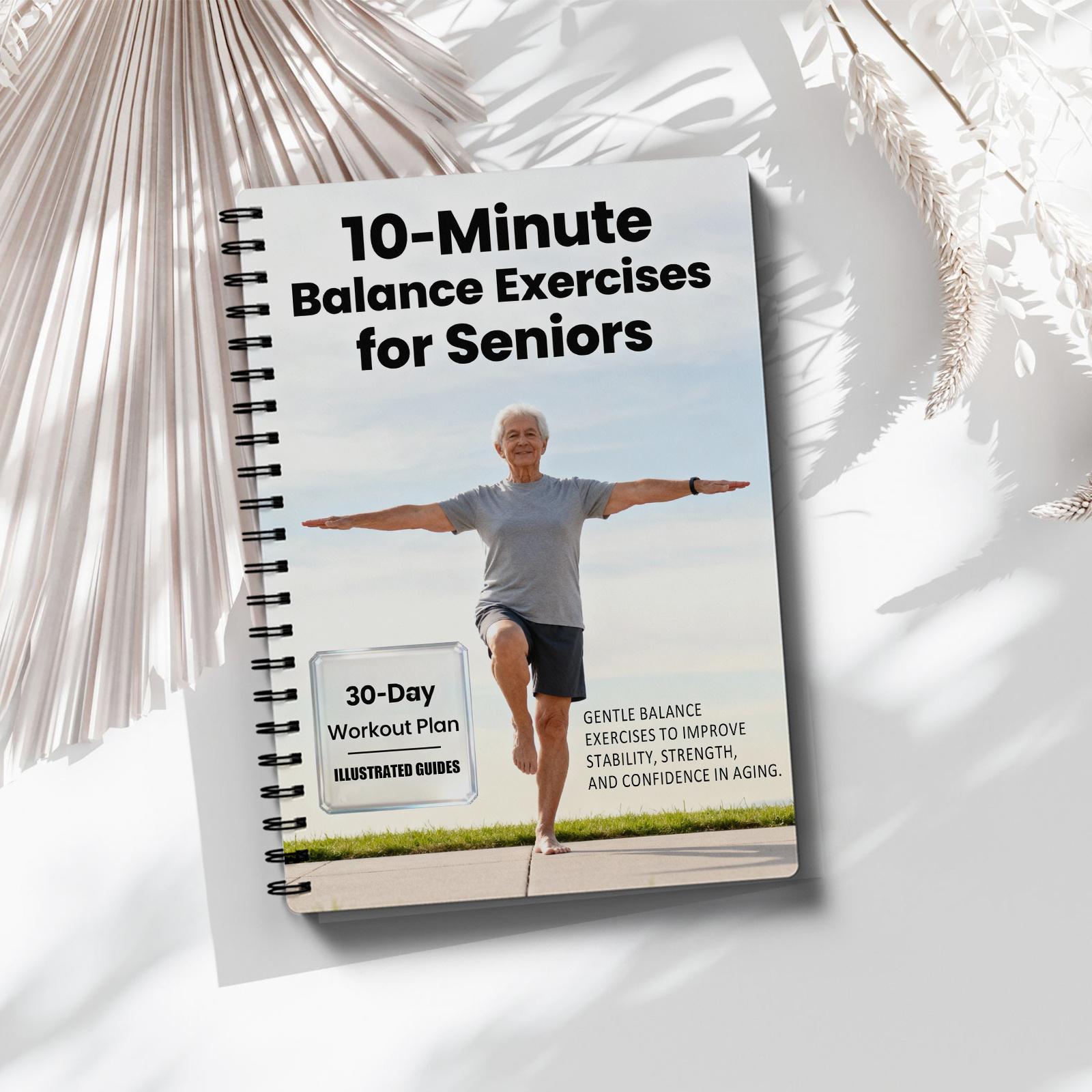 Gentle 6-minute daily exercise to boost home stability, mobility and self-confidence for the elderly | the elderly and beginner's anti-fall guide Guided Journal Workbook Journal