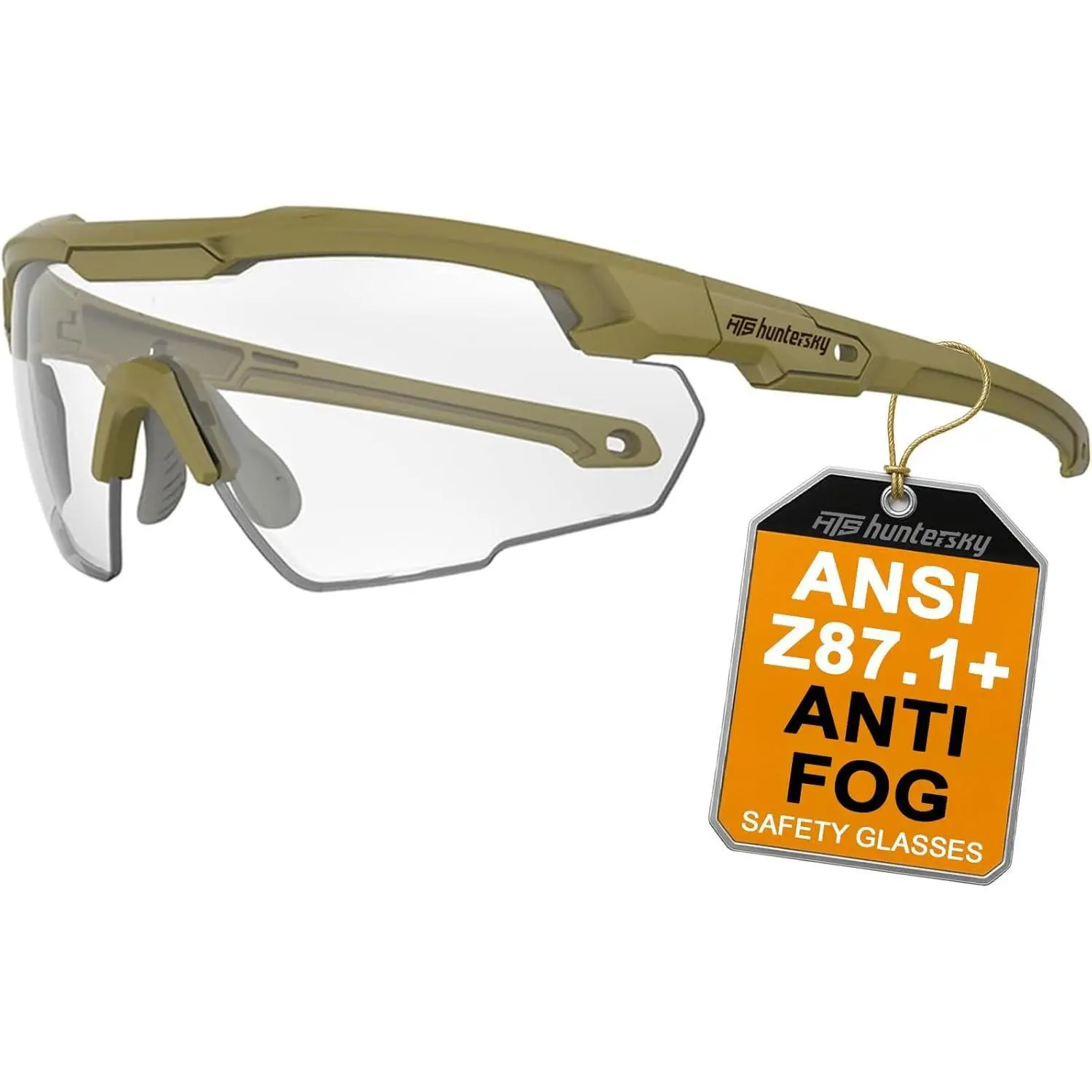 Ballistic Tactical Shooting Glasses ANSI Z87+ UV400 Protective Eyewear