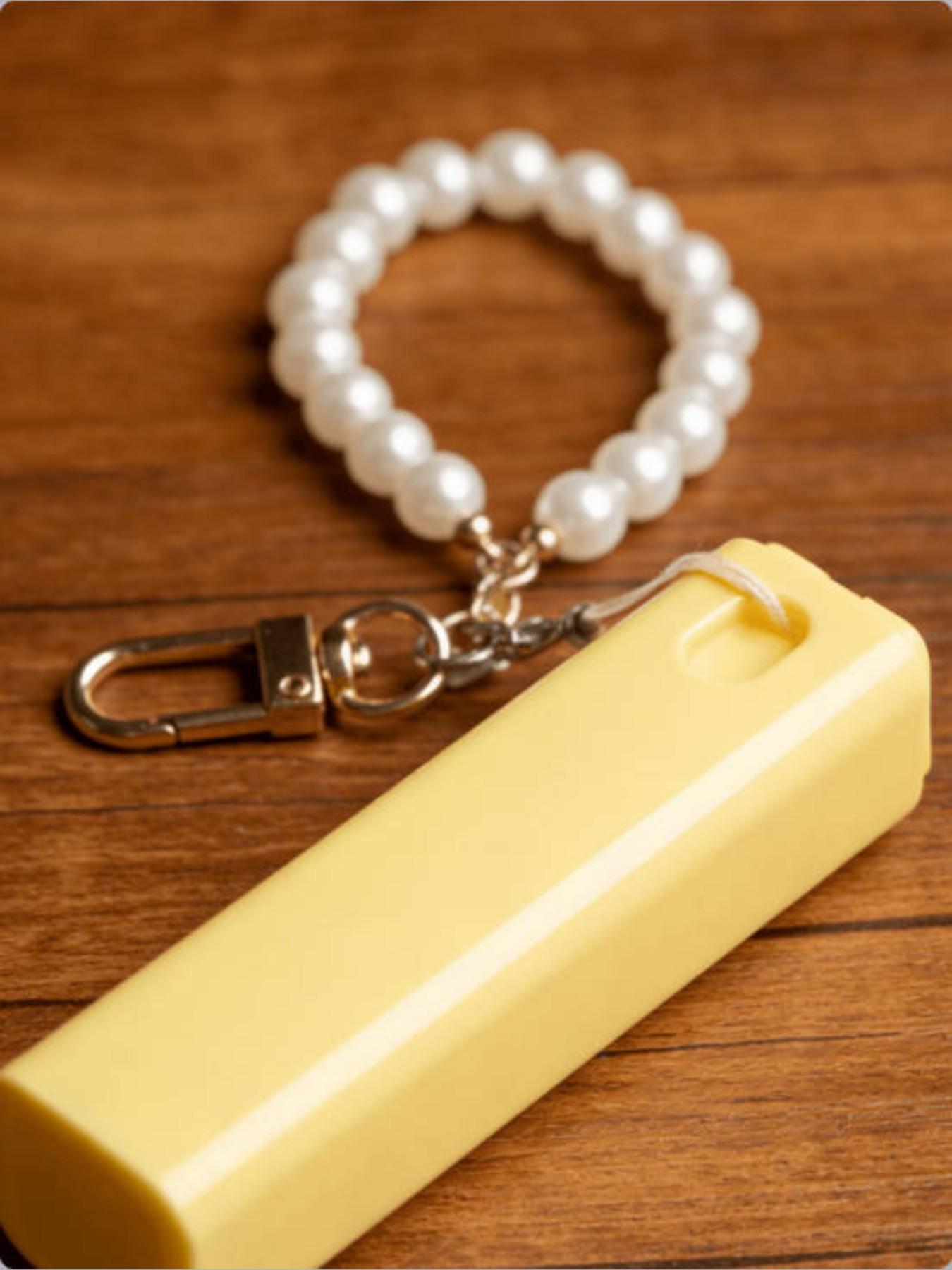 10ML Pearl Chain Portable Perfume Spray, Fillable Travel Sprayer, Cute Keychain, Leak-Proof Cosmetic Bottle, Ideal Gift for Women and Girls