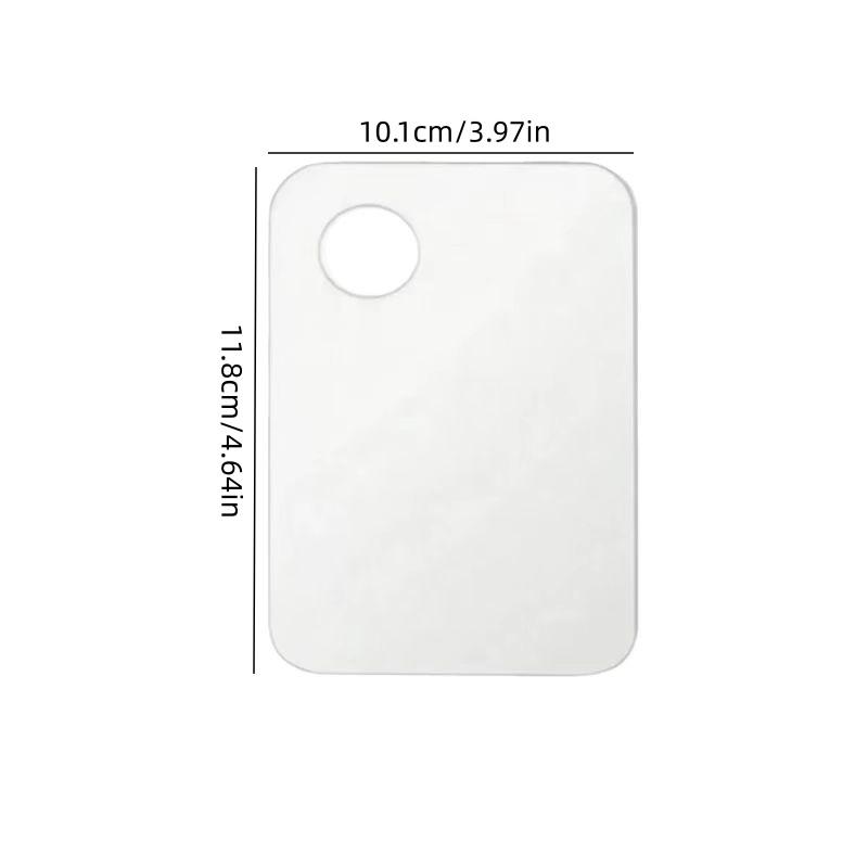 Acrylic Makeup Mixing Palette with Thumb Hole, Transparent Paint Palette for Oil Painting Crafts, Cosmetics Eyeshadow Nail Art