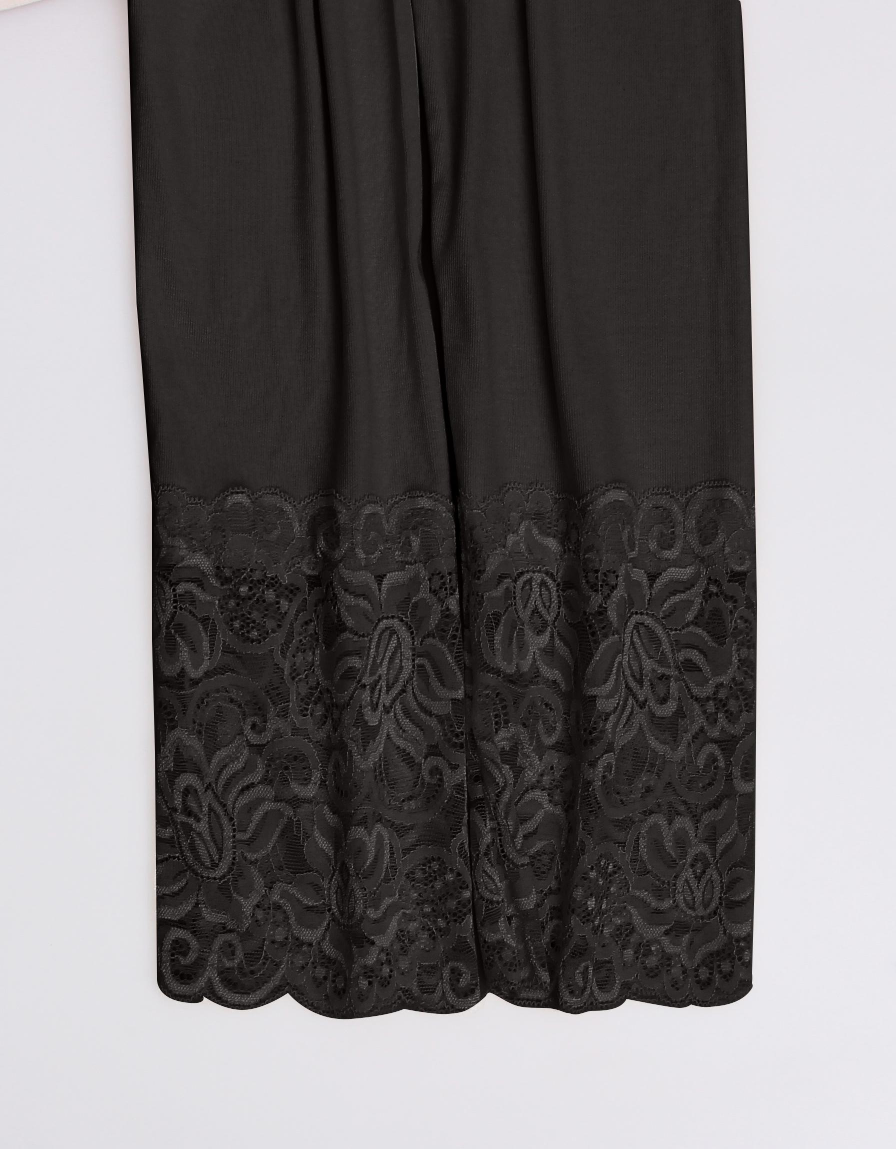 Women's Long Nightgown Robe with Deep V-Neck & Lace Trim Sleeves, Comfortable Home Sleepwear for Spring Autumn Winter Seasons, Womenswear