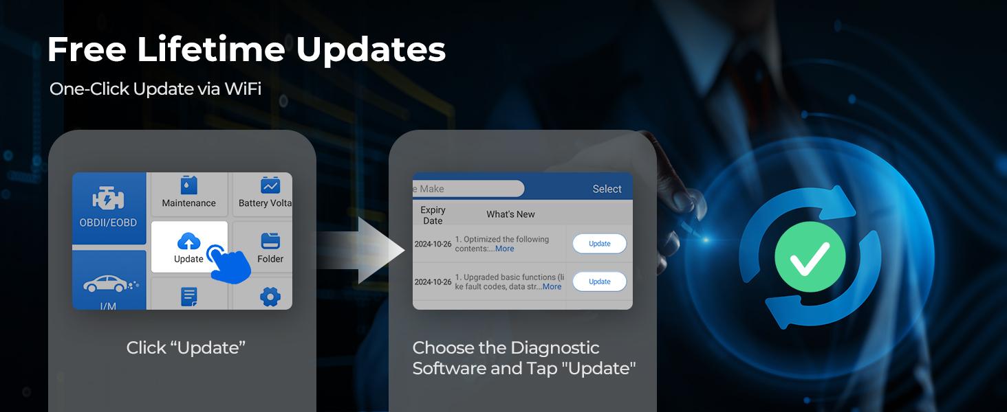 TOPDON AD500 OBD2 Scanner Car Code Reader Scan Tool 6 Reset Functions 4 Systems Diagnostics