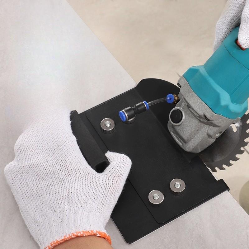 Adjustable Stainless Steel Tile Beveler, Diamond Blade Multi-Functional Angle Grinder, Wave Microcrystalline Glass Tile Slotting Tool