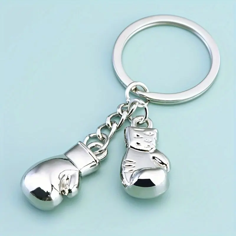 Cute Boxing Glove Keychain, Sporty Car Key Wallet Accessory, Fitness Gear Key Ring, Travel Accessories, Fun and Stylish Design