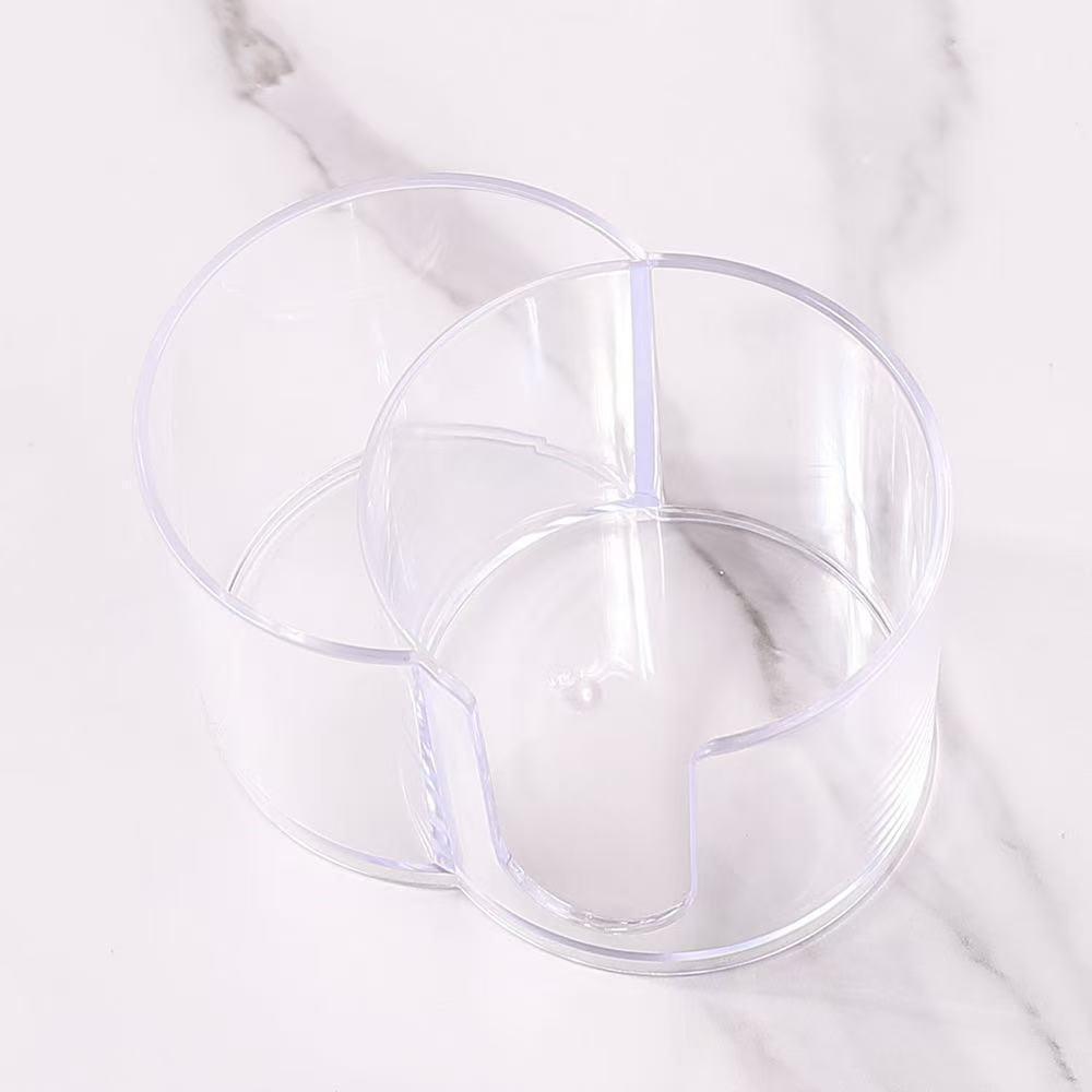 Desktop Cotton Swab Organizer, Two-In-One Makeup Remover Swab Box, Dual Hole Toothpick Holder, Desktop Storage Solution