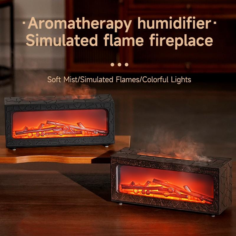 Essential Oil Diffuser Lamp, Colorful Flame Design, Quiet Operation, Ideal for Home & Office Use, Enhance Aromatherapy Experience