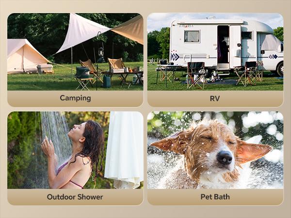Ranein Tankless Water Heater Outdoor, 1.58 GPM Portable Propane Camping Water Heater, 6L, RO4KY, Grey Ranein Tankless Water Heater Outdoor, 1.58 GPM Portable Propane Camping Water Heater, 6L, RO4KY, Grey
