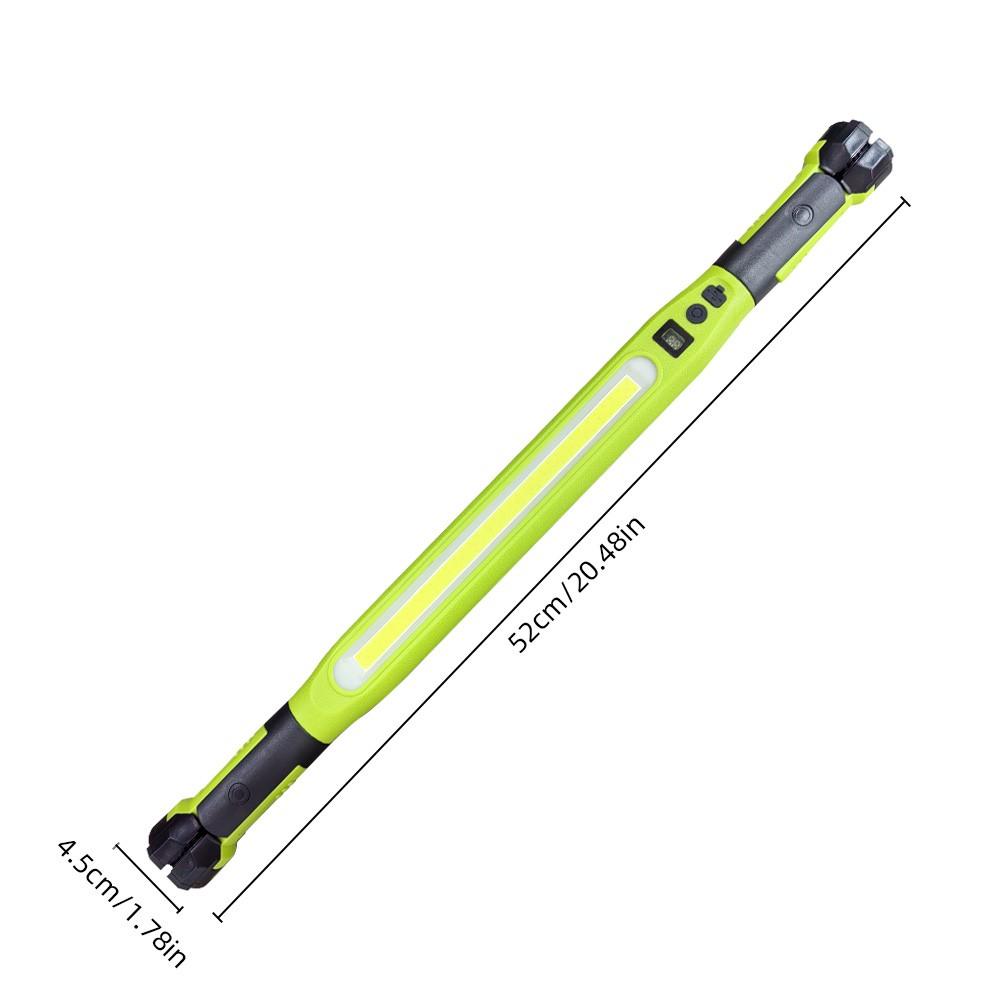 2-Pack High-Lumen Rechargeable LED Work Lights, Multiple Lighting Modes, Magnetic Rotatable Base, Hooked Portable Lamp, Car Emergency USB Rechargeable Flashlight, Handheld Led Flashlight