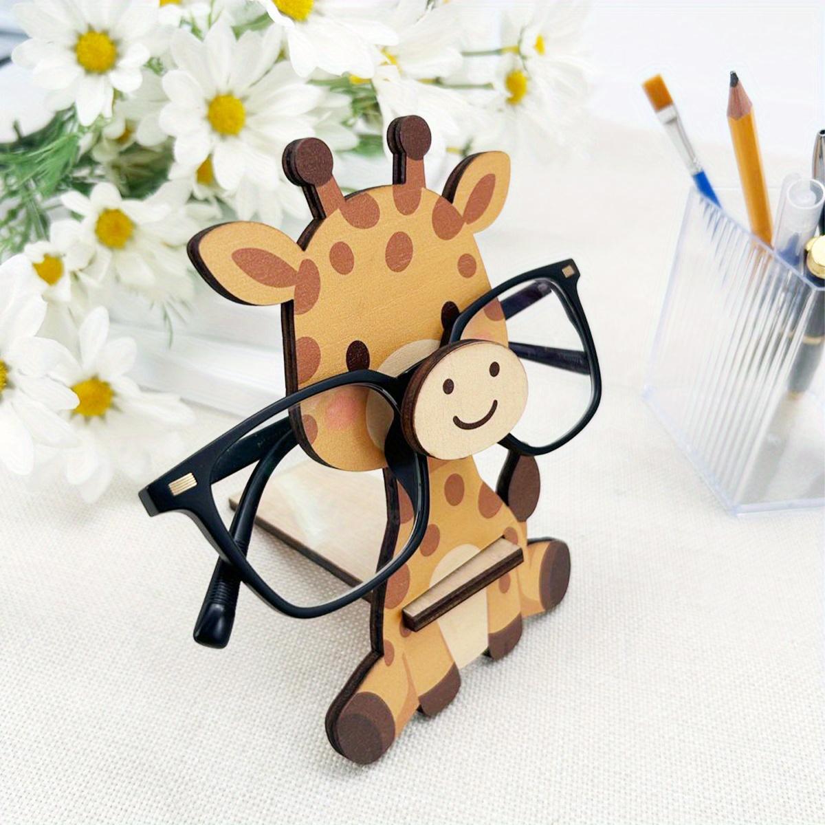 Giraffe Shape Glasses Jewelry Stand, Glasses Holder, Cute Animal Design, Suitable for Fashion Glasses, Necklaces, Home Office Desk Organizer, Unisex Gift