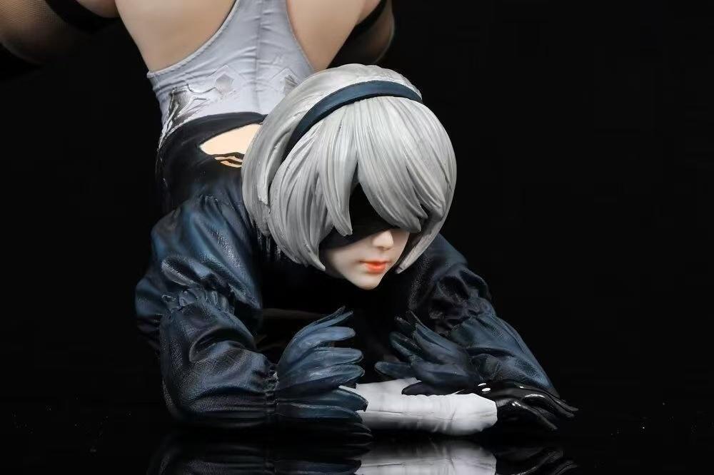 Popular 1/4 Scale 2B Anime Action Figure Toy Game Statue Ornament Adult Game Collectible Model Doll Gift Birthday Present Color Box Packaging
