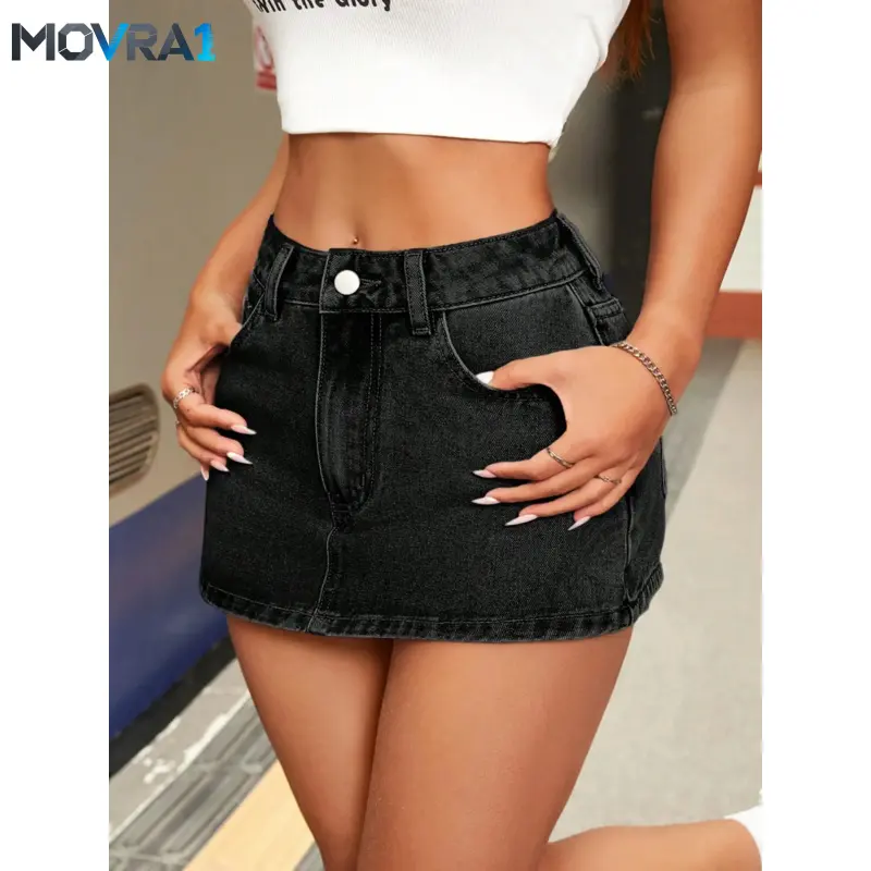 MOVRA1 Small Size Waist Skirt, Bottoms, Waist A-Line Style Fit, Perfect Casual Wear Chic Womenswear