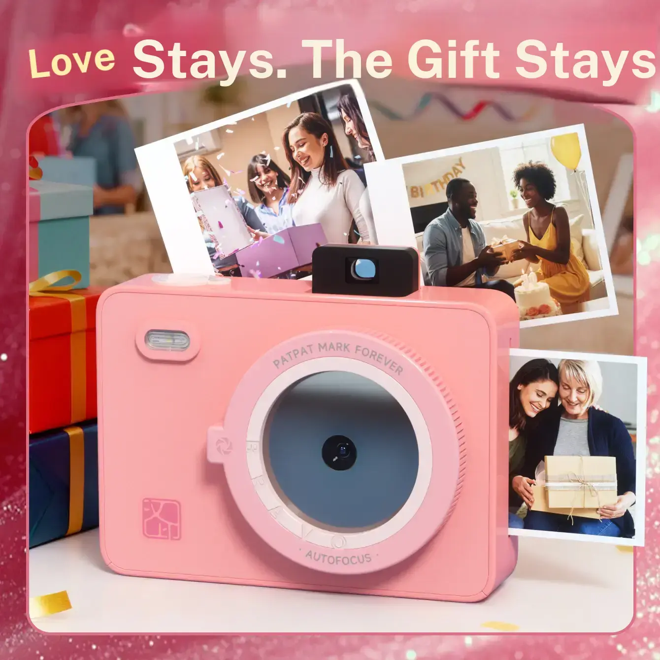Hanin Z5S Instant Digital Pocket Camera Ultra Lightweight Mini Printer Camera, 2x3 Prints, Fixed Focus, Ideal for Couples, Scrapbooking, Instant Digital Camera