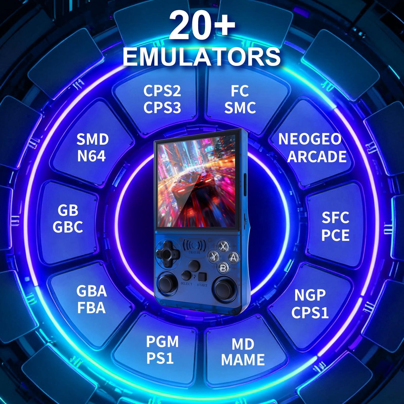 GAMINJA Upgraded ANS13 Open-Source Handheld Game Console, Portable Design with over 15,000 Games, Perfect Gift for Retro Gaming Enthusiasts, Rechargeable Portable Console