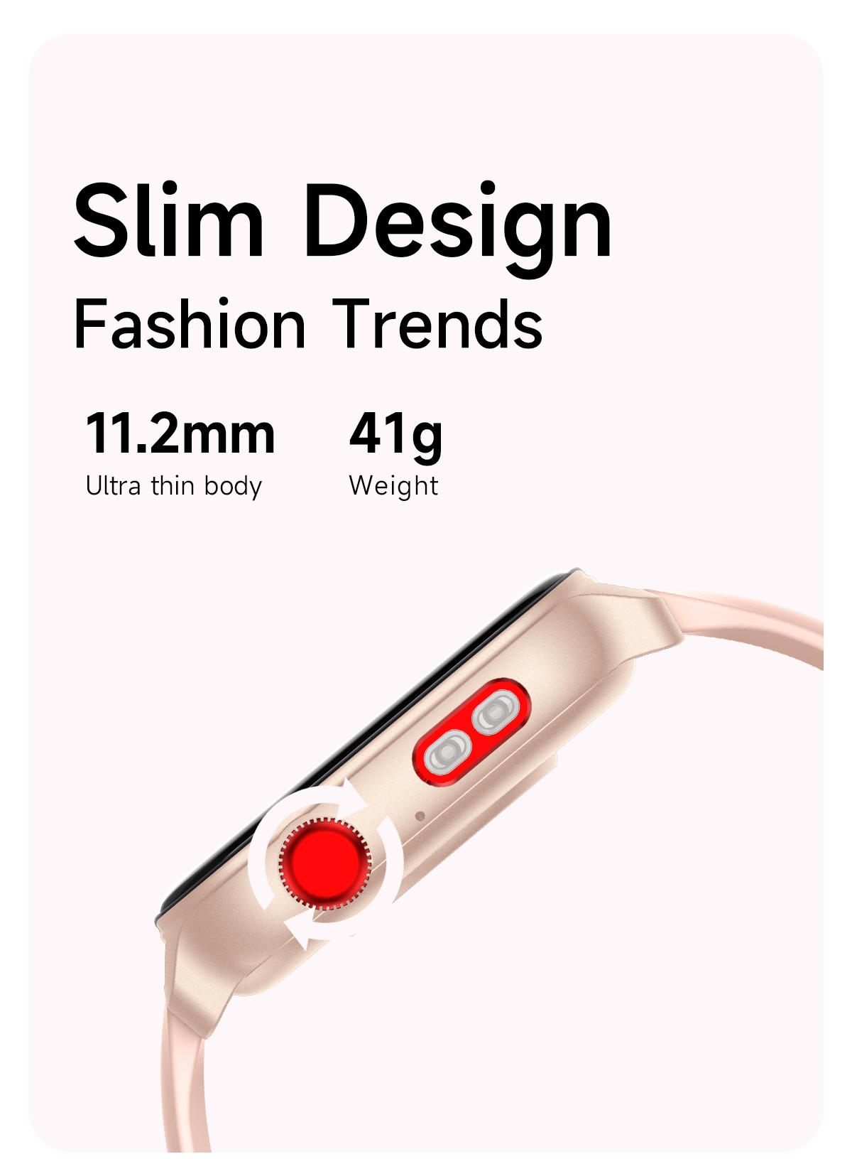 Smart Watch for Men and Women with Call/Message Reminder, Smart Watch 1.83 Inch Touch Screen, Fitness Watch Heart Rate/Sleep/Calorie/Step Monitor, Emergency Flashlight, Activity Tracker for Android iOS