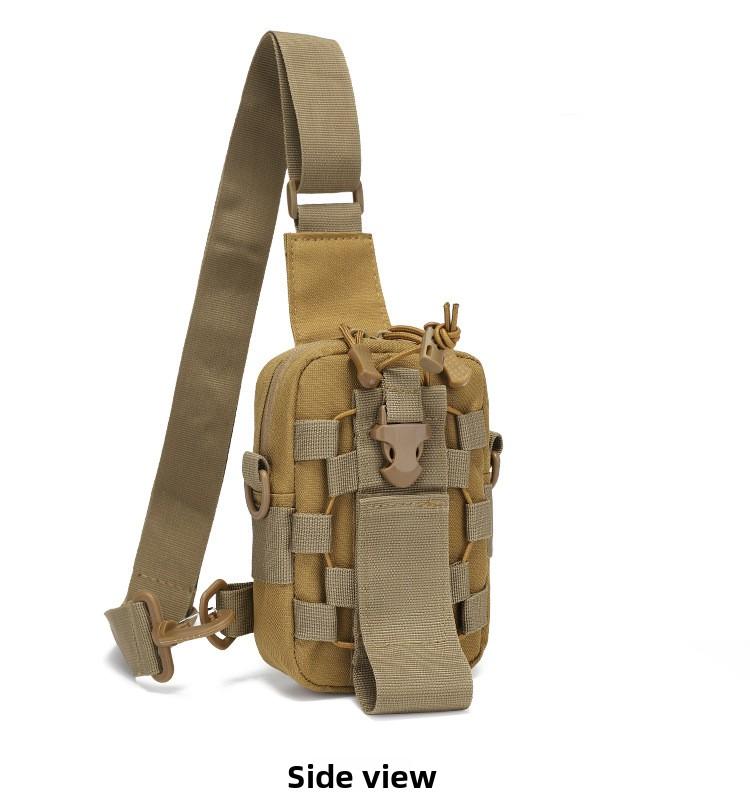 Outdoor Tactical Portable Breast Bag Multifunctional Kettle Bag Leisure Shoulder Crossbody Bag Mountaineering Cycling Travel Mobile Phone Bag