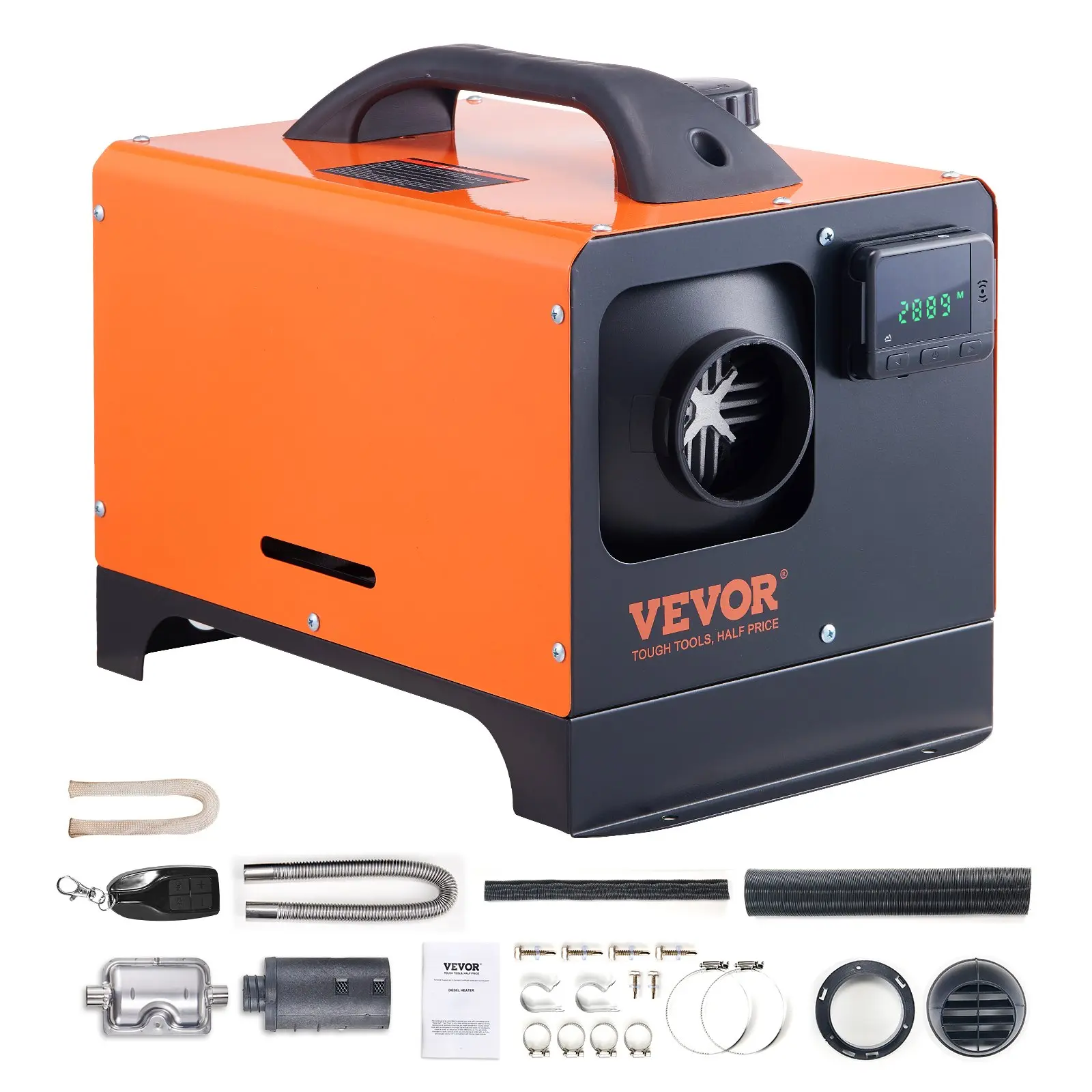VEVOR Diesel Air Heater All-in-one 12V 5KW LCD Remote Control for Car RV
