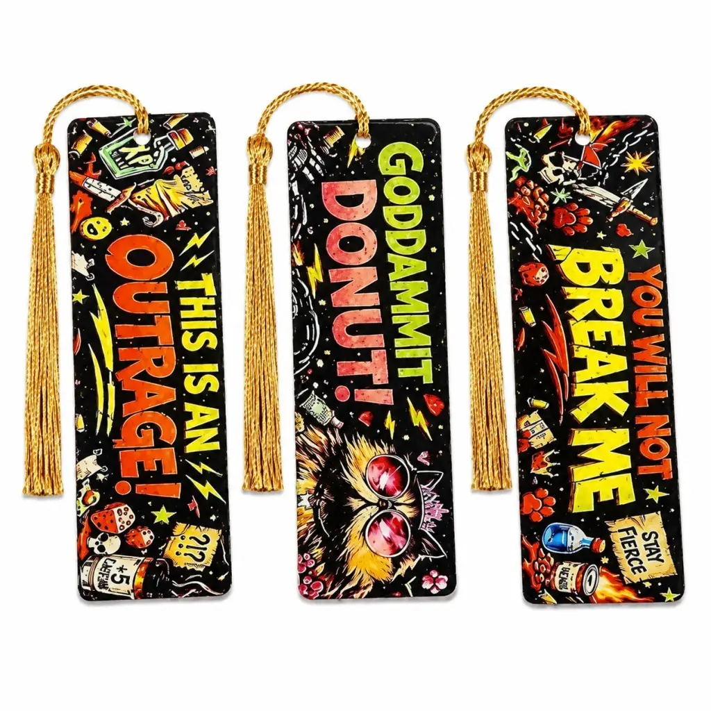 Bookmark 3Pcs Exquisite Funny Dungeon Book Crawler Reading Carl Merch for Book Game Lovers