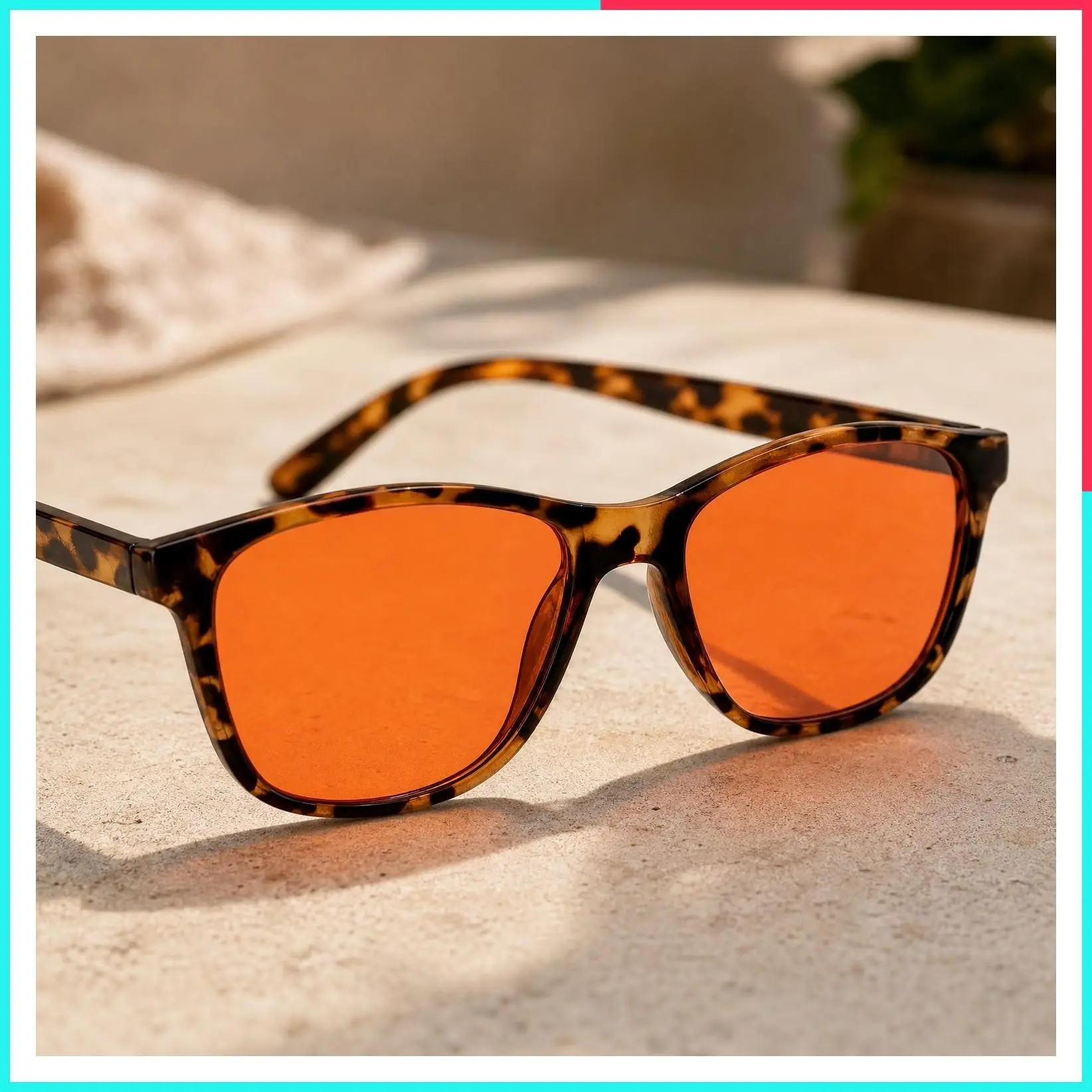 Women's FL-41 Transitional Rose Tinted Glasses for Migraine Relief, Light Sensitivity, Fluorescent LED Glare, Photophobia & Eye Strain (Medium Small)