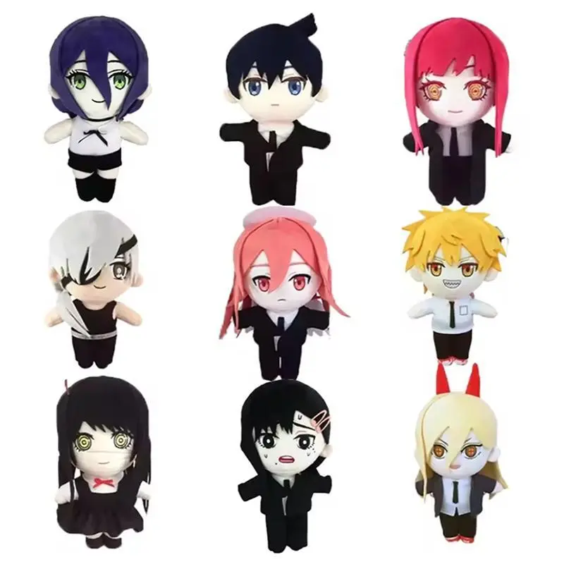 2026 Hot selling toys 100% Brand New 20cm Japanese Anime Plush Doll Toy - Reze, Makima, Angel Devil, Power, Higashiyama Kobeni, Hayakawa Aki, Mitaka Asa, Denji Soft Stuffed Fan Pillow (As Picture) for Anime Fans Internet-famous toy