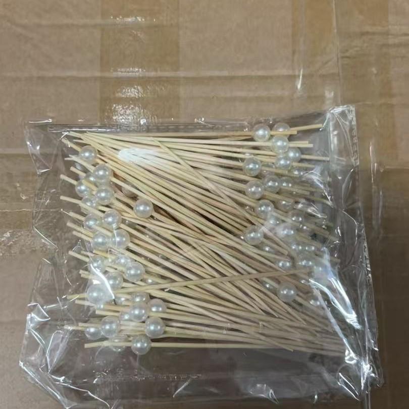 100pcs Cocktail Picks, Fruit Skewers, Salad Forks, Cute Fruit Sticks, Dessert Decorations, Party Buffet Fruit Forks, Bamboo Food Picks, Sandwich Decorations