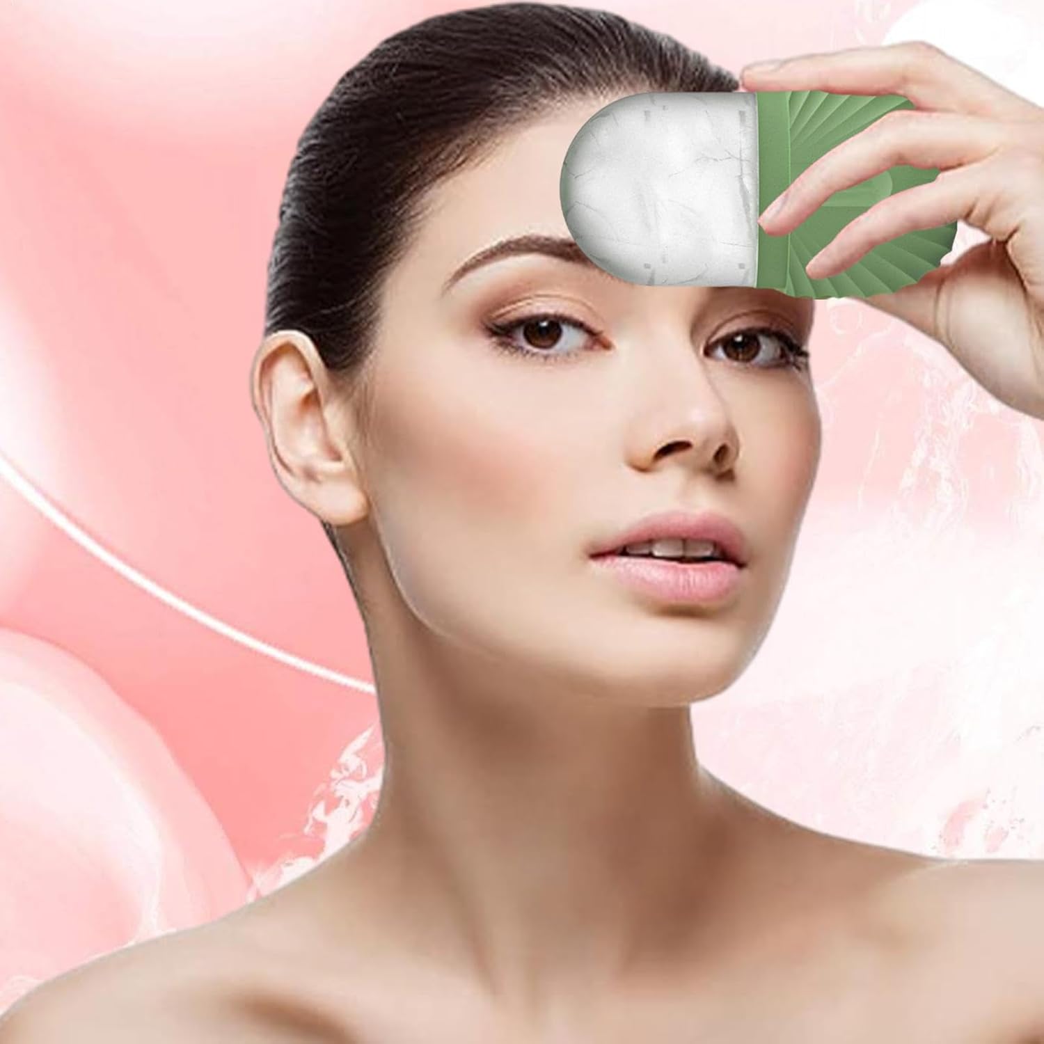 Facial Ice Roller, Silicone Ice Roller Facial Ice Mould, Brightens Skin, Enhances Natural Radiance, Reusable Ice Roller for Puffiness Relief on Face and Eyes Skincare Gift，Christmas gifts, New Year gifts, Black Friday