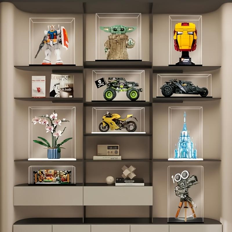 Transparent Acrylic Display Case, Stackable Doll Box, Vertical Assembly Stand, Base, Pop Character Figures Dustproof Collector's Box