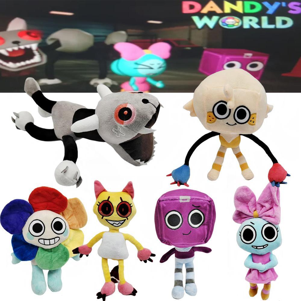 Dandy's World Plush Cute Dandy World Scrap Stuffed Horror Game Goob Pebble Plushie Soft Pillow Doll Children Gifts Doll