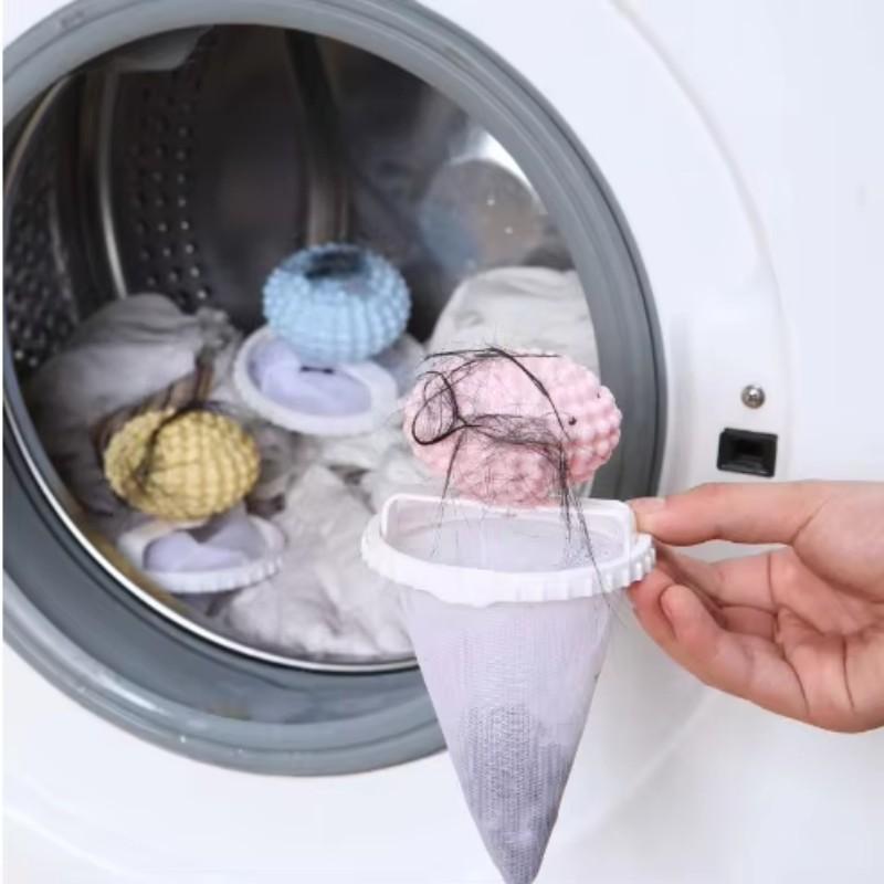 Washing Machine Filter Net, Laundry Guard Ball, Anti-Tangle Washing Bag, Hair Remover for Washer, Essential Laundry Tool