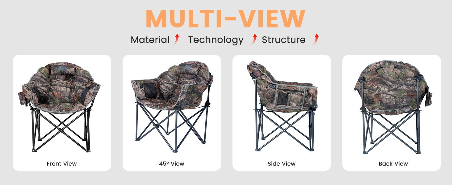 MOPHOTO Heated Camping Chair, Outdoor Sports Oversized Heated Folding Chairs with 3 Heat Levels 【Batteries not included】 Patio Lawn Lounge Chair Supports 500 lbs MOPHOTO Heated Camping Chair, Outdoor Sports Oversized Heated Folding Chairs with 3 Heat Levels 【Batteries not included】 Patio Lawn Lounge Chair Supports 500 lbs