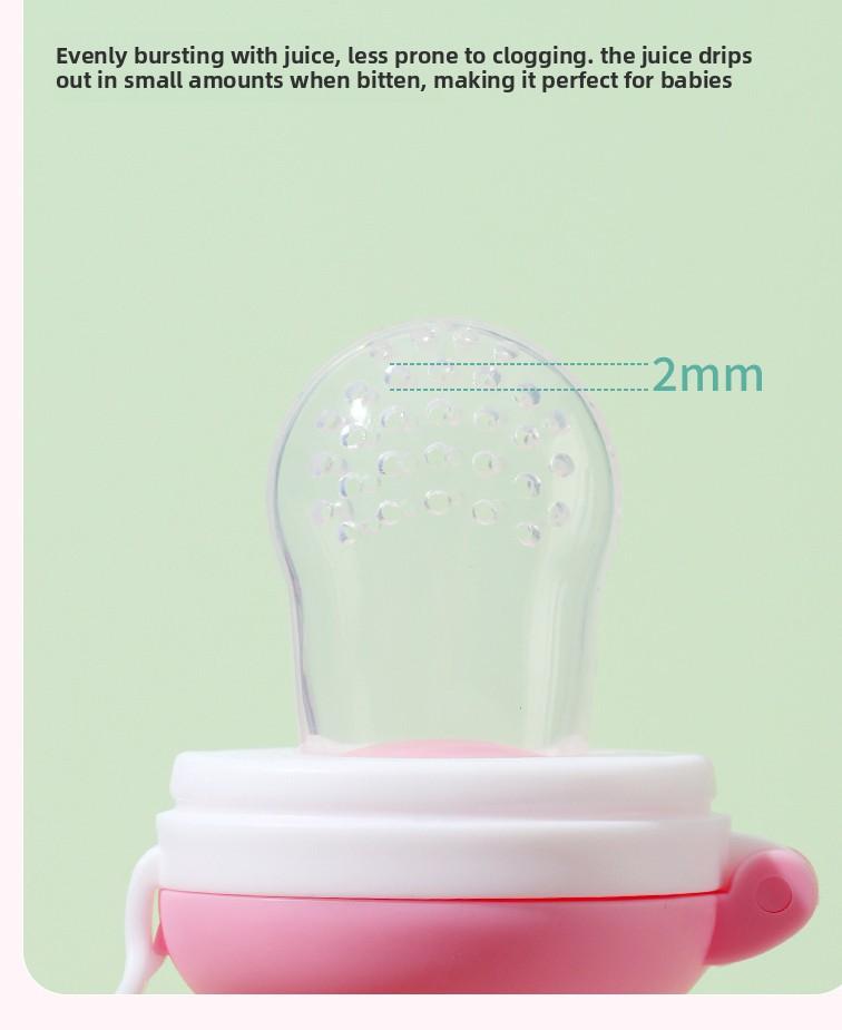 Infant Fruit Feeder Pacifier |   Soft Silicone Bunny Teething Feeder