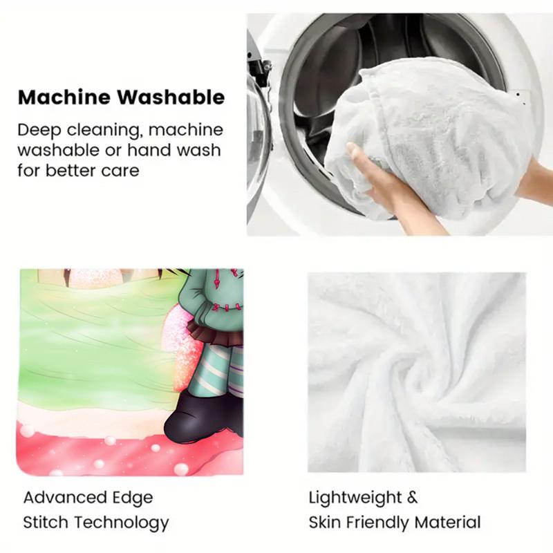 Sweet Vanellope Theme Prints Soft and comfortable home blankets, Cartoon pattern blanket, perfect Christmas gifts for friends and besties. Super soft heat-pressed blankets. Y251212357