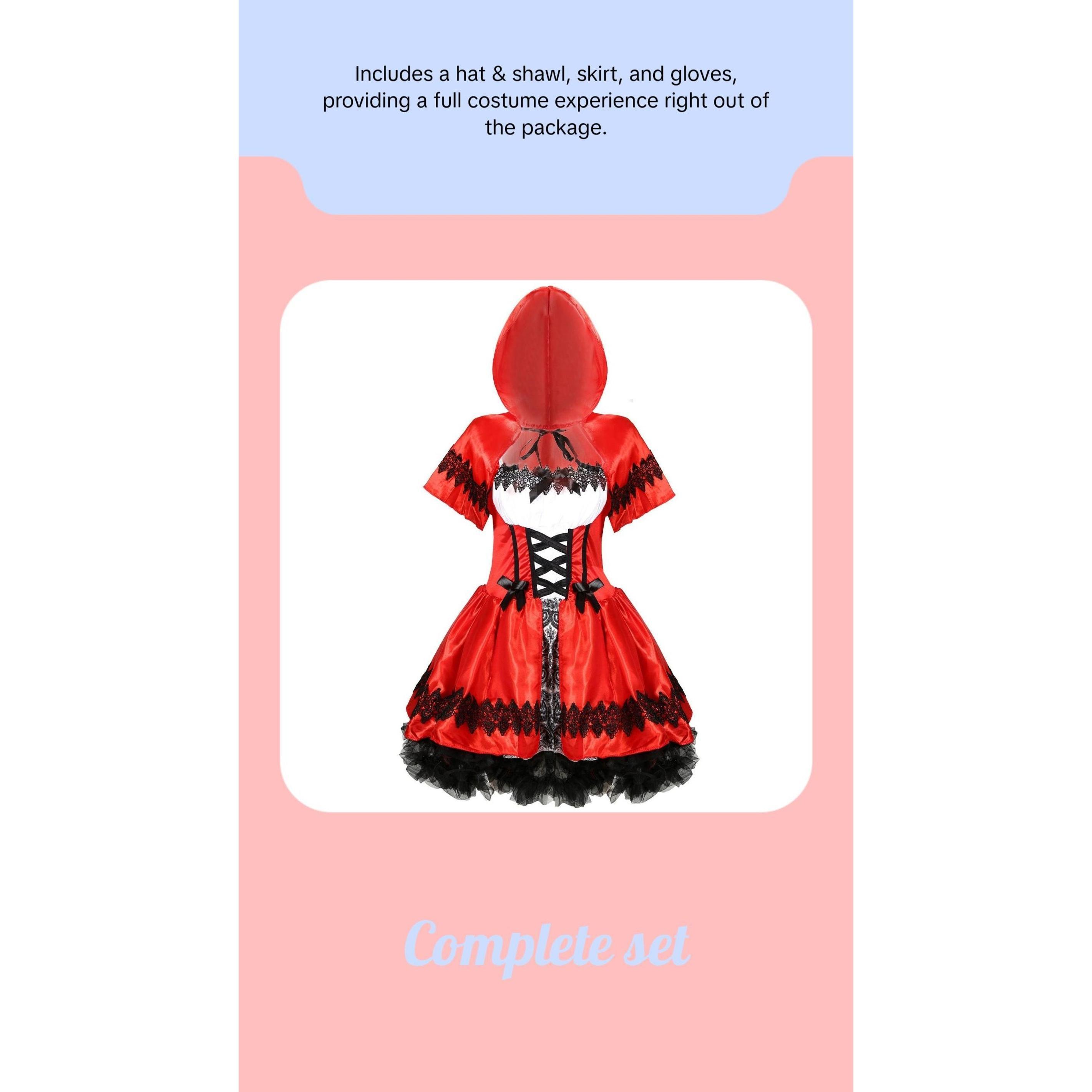 Red Riding Halloween Costume