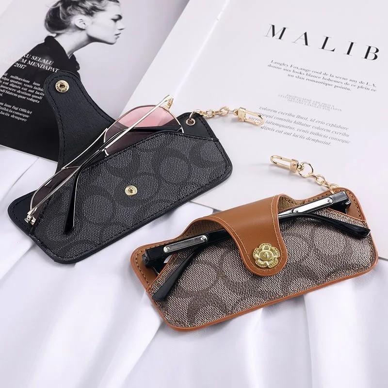 Portable Eyeglass Case with Keychain, Protective Storage Bag for Reading Glasses and Sunglasses, Essential for Daily Use and Travel