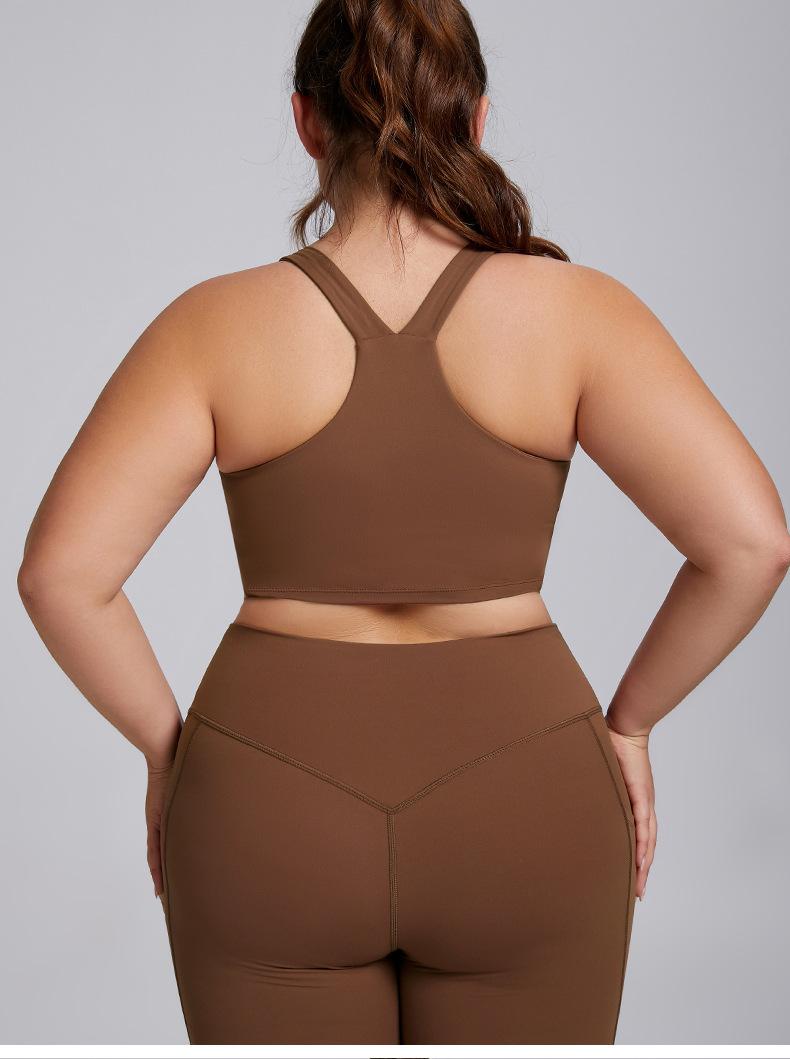 2026 Women's Plus Size 2 Piece Workout Set High Waisted Yoga Leggings with Pockets & Sports Bra