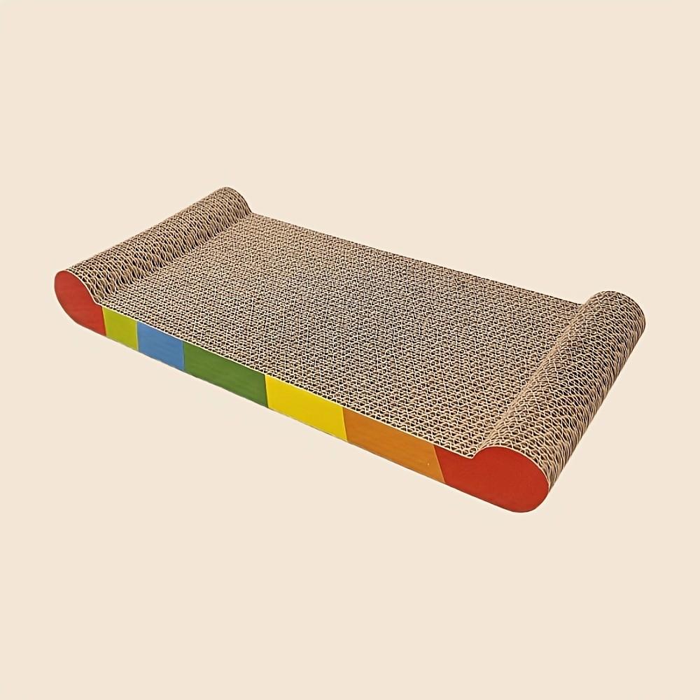 Rainbow Color Bone Cat Scratcher, Durable and Safe Design, Multi-Layer Structure, Protects Furniture, Pet Toy, Cat Scratch Pad